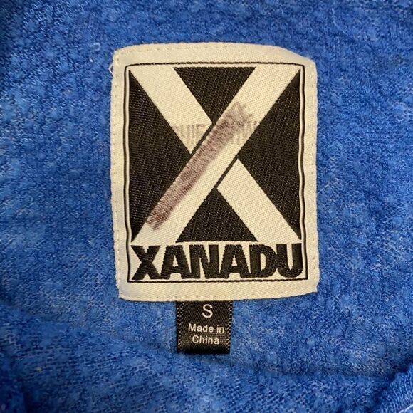 Blue Long Sleeve Distressed Top - Picture 3 of 6